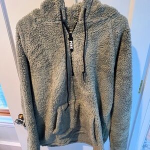 PINK Sherpa quarter zip